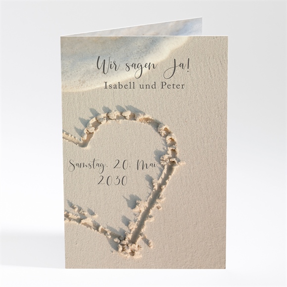 Menükarte Hochzeit Strandliebe ref.N401383