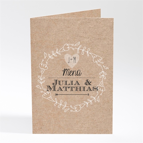 Menükarte Hochzeit Zurück zur Natur ref.N401412