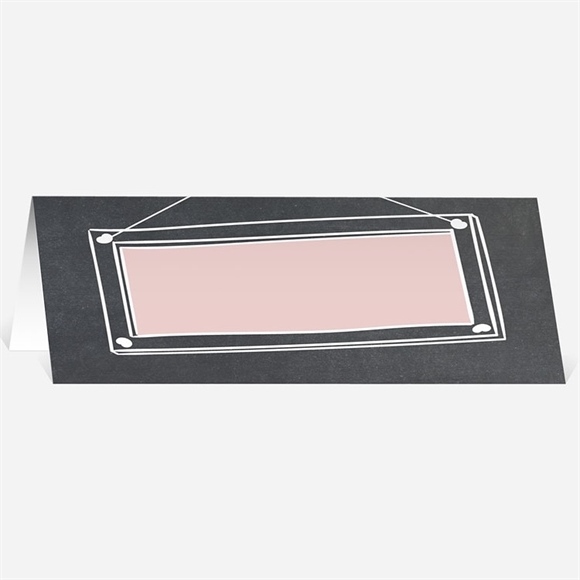 Tischkarte Taufe Kreidetafel Girly ref.N440369