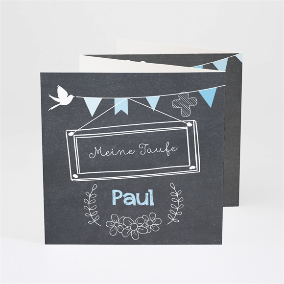Einladung Taufe Kreidetafel Boy ref.N83004
