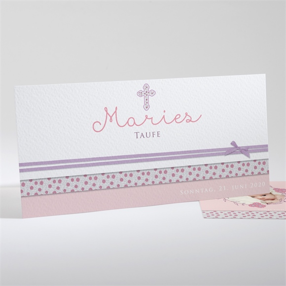 Einladung Taufe Girly ref.N13132