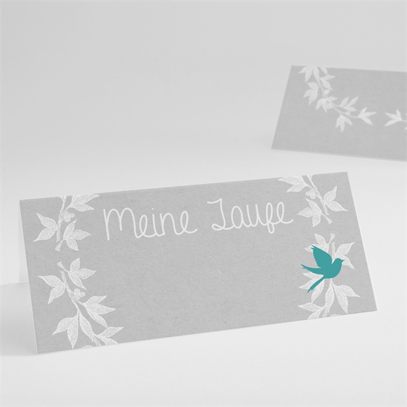 Tischkarte Taufe Vogelgezwitscher ref.N440389