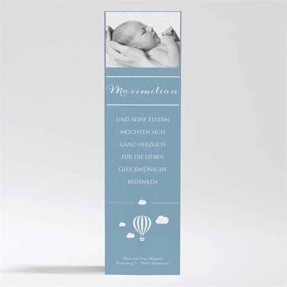 Dankeskarte Geburt Piktogramm ref.N200322