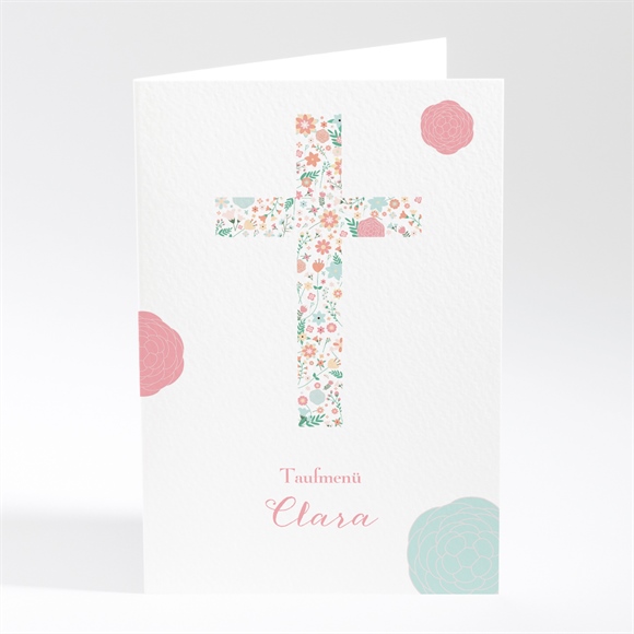 Menükarte Taufe Liberty Kreuz ref.N401452