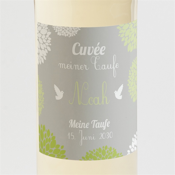 Flaschenetikett Taufe Fliegende Tauben ref.N300516