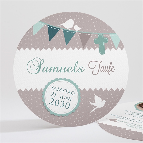 Einladung Taufe Vogelgesang Junge ref.N32171