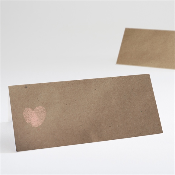 Tischkarte Hochzeit Herzabdruck ref.N440424