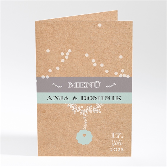 Menükarte Hochzeit Kleines Origami ref.N401544
