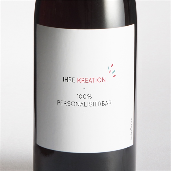 Flaschenetikett Hochzeit Blanco - 9,5x9,5cm (N300788) ref.N300788