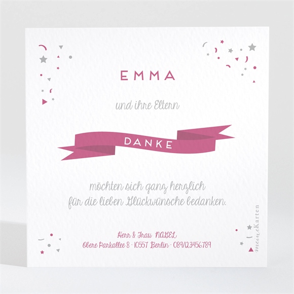 Dankeskarte Geburt Die schönste Überraschung ref.N3001074