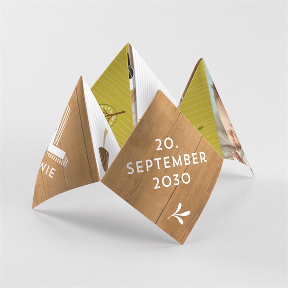 Geburtskarte Waldorigami ref.N33033