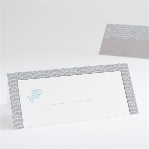 Tischkarte Taufe Matrose in Blau ref.N440568