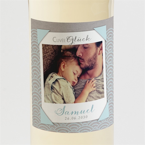 Flaschenetikett Taufe Matrose in Blau ref.N3001095