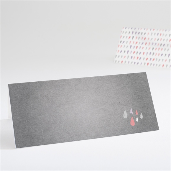 Tischkarte Taufe Glücksregen Mädchen ref.N440572