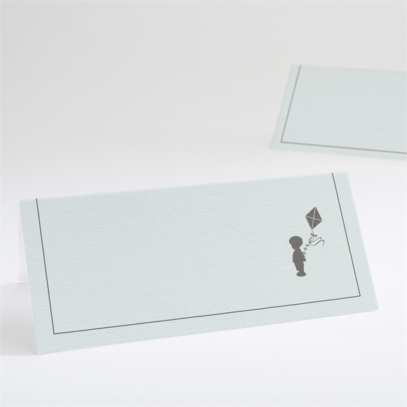 Tischkarte Taufe Silhouette Junge ref.N440570