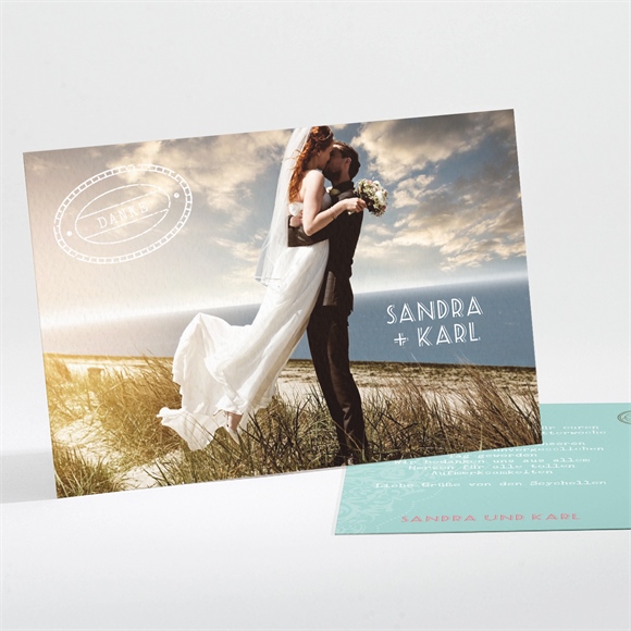 Dankeskarte Hochzeit Reisepass ref.N11198
