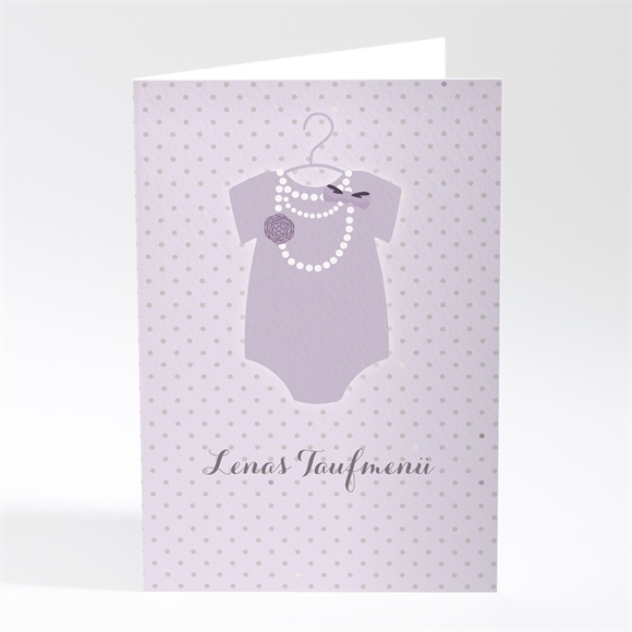 Menükarte Taufe mein taufkleidchen