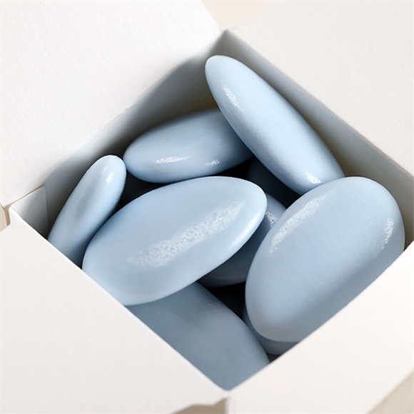 Zuckermandeln Taufdragees hellblau ref.AD5646