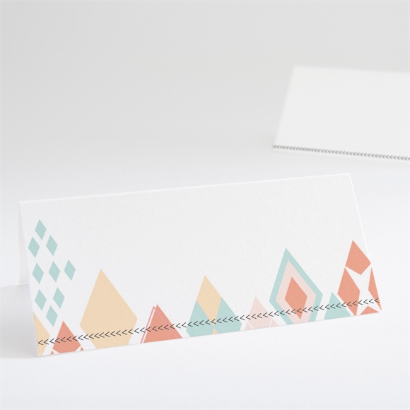 Tischkarte Kommunion Geometriekarte ref.N440598