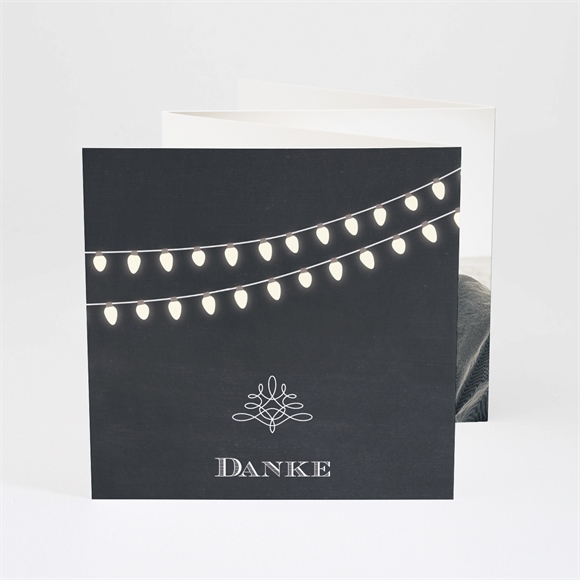 Dankeskarte Hochzeit La­ter­nen­licht ref.N83038