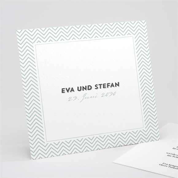 Hochzeitseinladung Zickzack ref.N311188