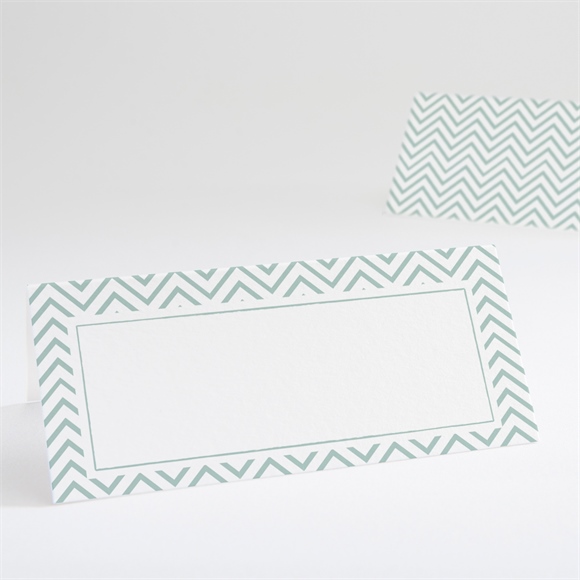 Tischkarte Hochzeit Zickzack ref.N440616