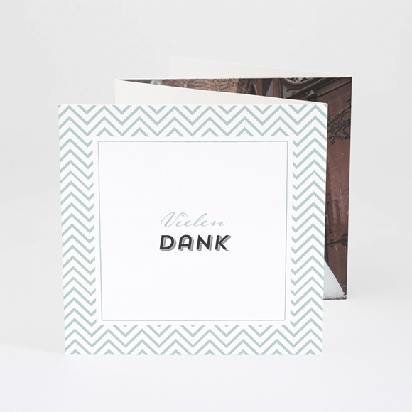 Dankeskarte Hochzeit Zickzack ref.N83044