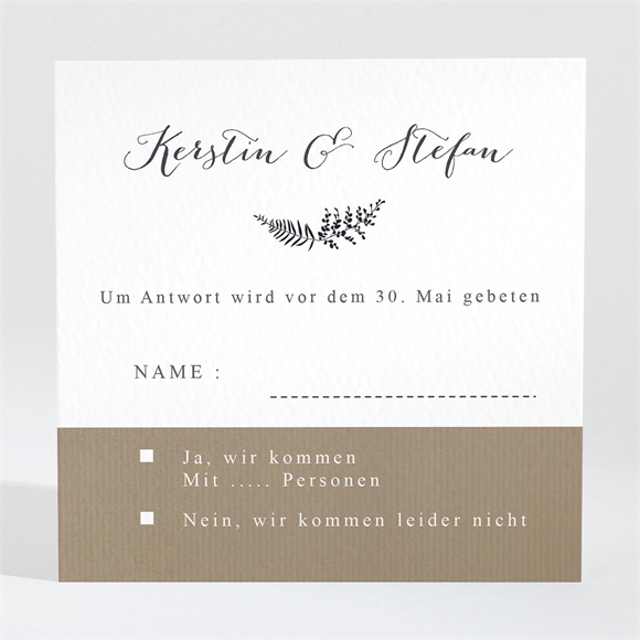 Antwortkarte Hochzeit Verknüpft ref.N3001298