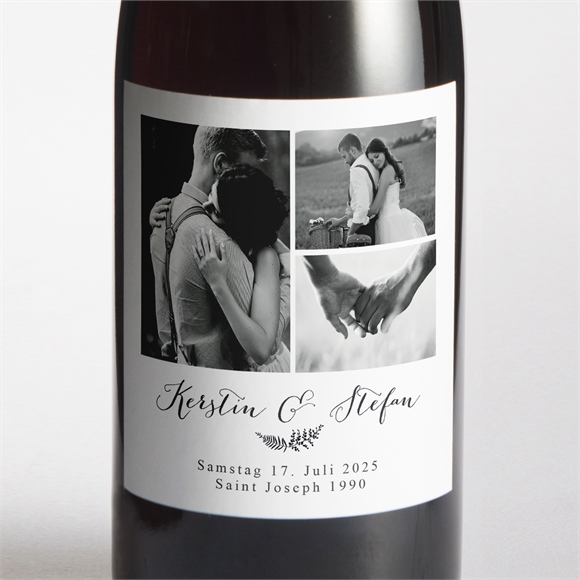Flaschenetikett Hochzeit Verknüpft ref.N3001299