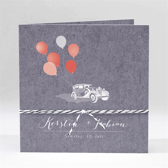 Hochzeitseinladung Vintage Auto ref.N45169