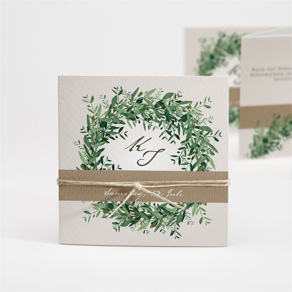 Hochzeitseinladung Frühlingskranz ref.N83049