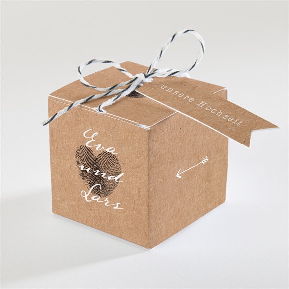 Geschenkbox Hochzeit Abdruck des Herzens ref.N34075