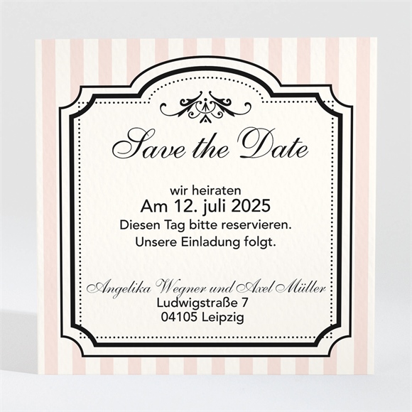 Save the Date Karte Retro-Ambiente ref.N3001322