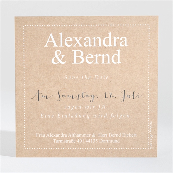 Save the Date Karte Unsere Story ref.N3001325