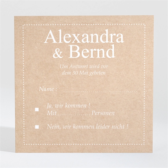 Antwortkarte Hochzeit Unsere Story ref.N3001326