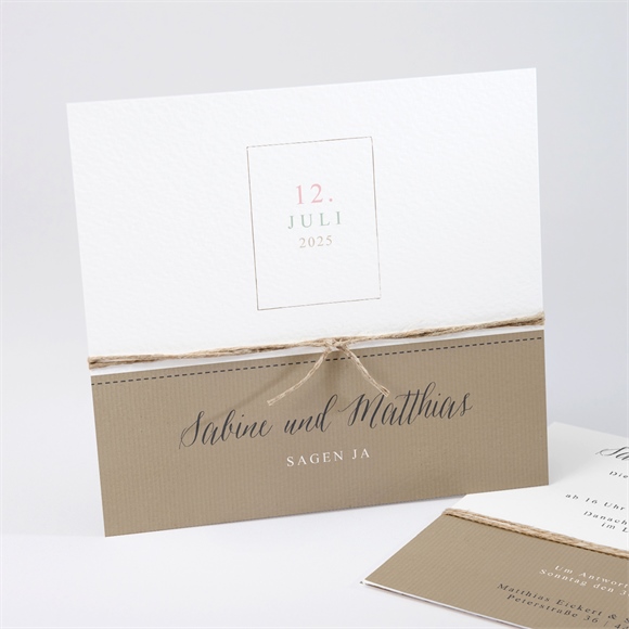 Hochzeitseinladung Natürlich verbunden ref.N311194