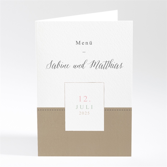 Menükarte Hochzeit Natürlich verbunden ref.N401778