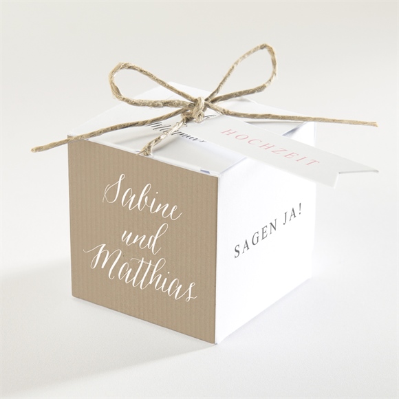 Geschenkbox Hochzeit natürlich verbunden