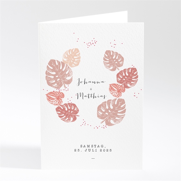 Menükarte Hochzeit Philodendron ref.N401787