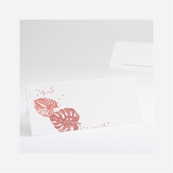 Tischkarte Hochzeit Philodendron ref.N440646