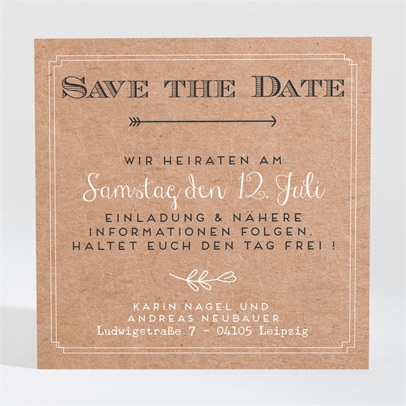 Save the Date Karte Vertrauen ref.N3001365