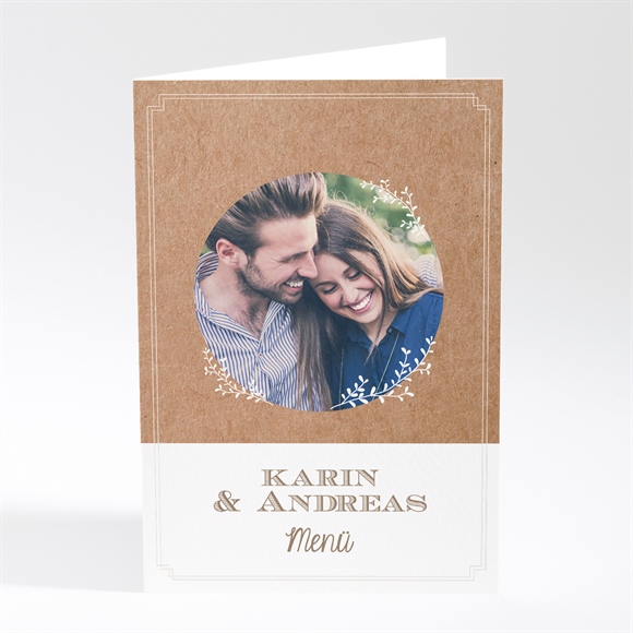 Menükarte Hochzeit Vertrauen ref.N401788