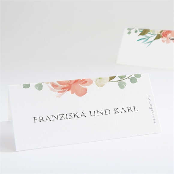 Tischkarte Hochzeit Romantische Rosen ref.N440649