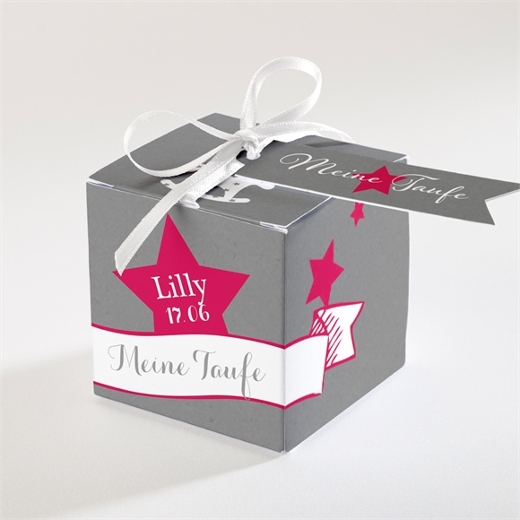 Geschenkbox Taufe Schaukelpferd rot ref.N340100