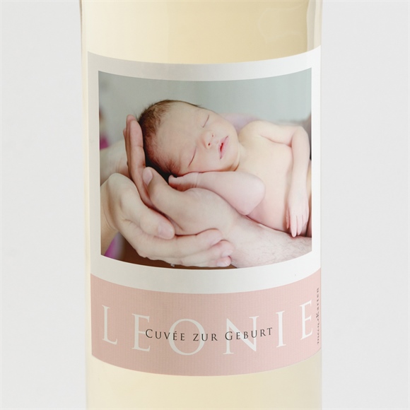 Flaschenetikett Geburt Zartheit ref.N3001397
