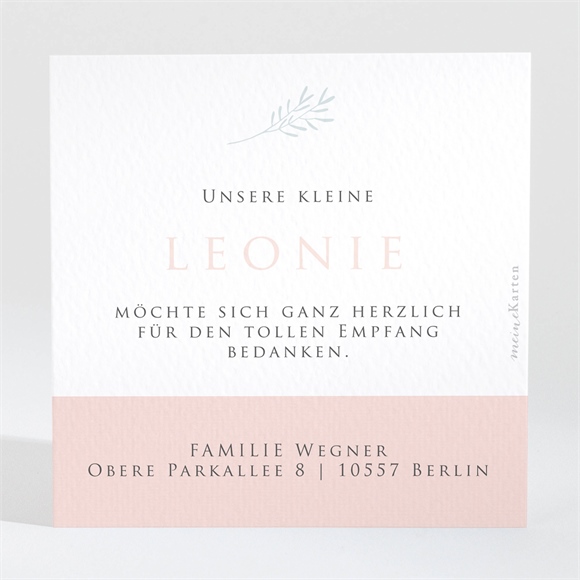 Dankeskarte Geburt Zartheit ref.N3001398