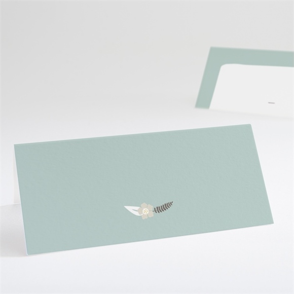 Tischkarte Taufe Blumenalphabet Junge ref.N440657