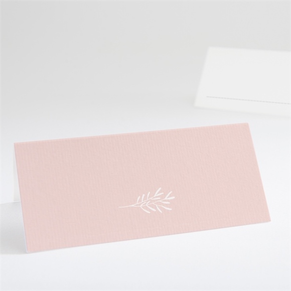 Tischkarte Taufe Rosa Poetik ref.N440658