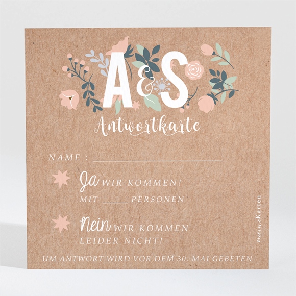 Antwortkarte Hochzeit Scheunenhochzeit ref.N3001408