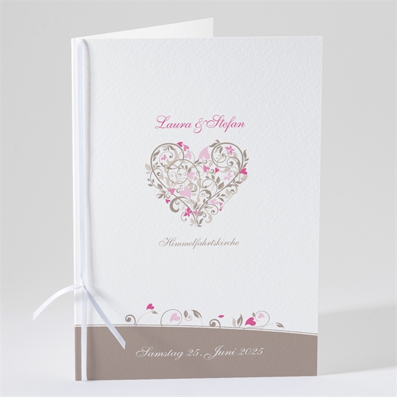 Kirchenheft Hochzeit Herzschlag ref.N49105